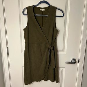 Madewell Green Wrap Dress